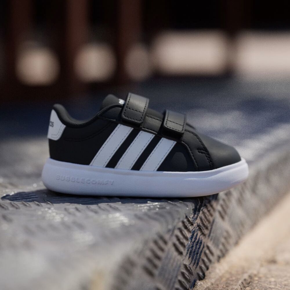 Adidas Grand Court 3.0 Bubble Cf I Çocuk Siyah Spor Ayakkabı KI3234 (1)