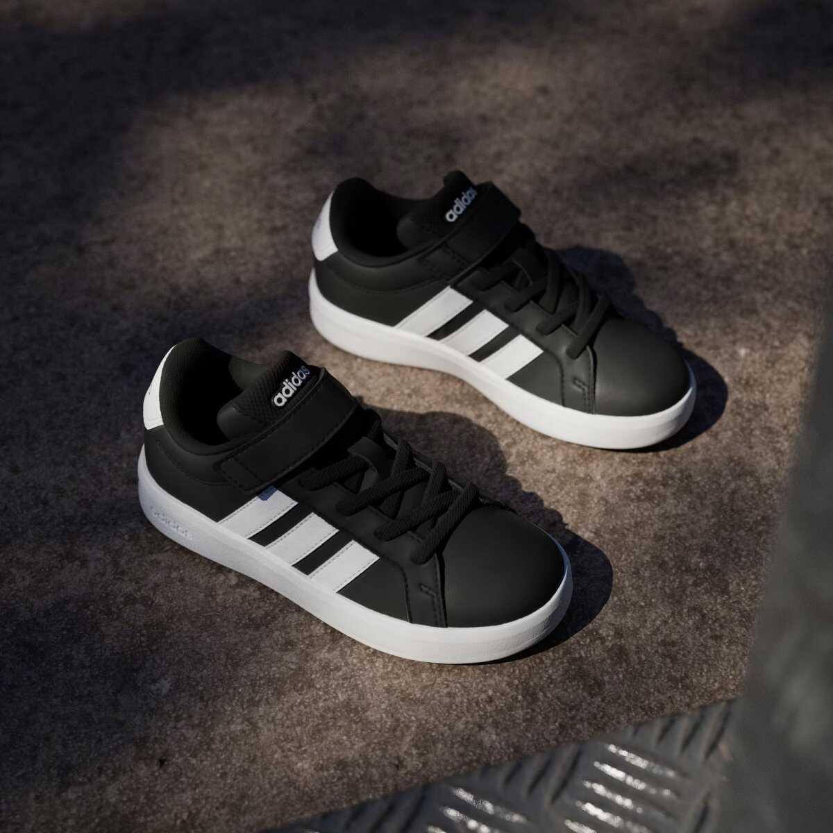 Adidas Grand Court 3.0 El C Çocuk Siyah Spor Ayakkabı HP3533 - 4