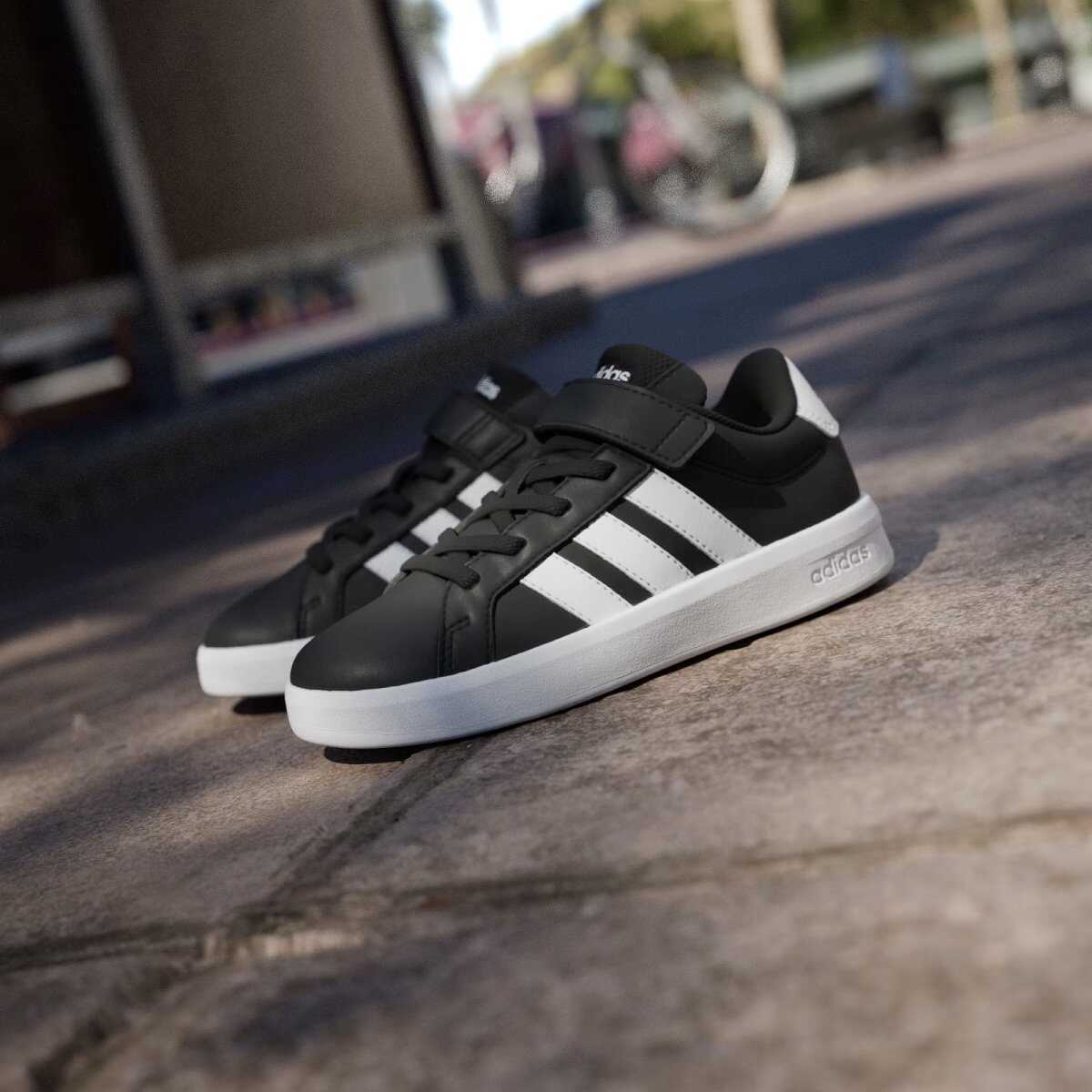 Adidas Grand Court 3.0 El C Çocuk Siyah Spor Ayakkabı HP3533 - 7