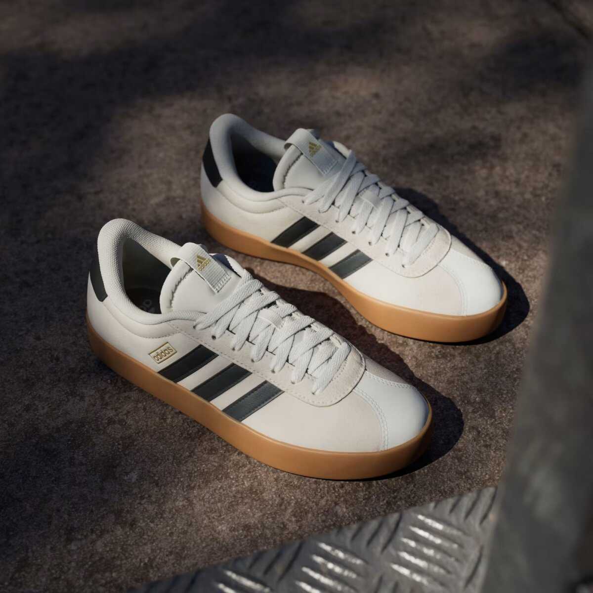 Adidas Vl Court 3.0 Kadın Bej Spor Ayakkabı JP5351 - 4