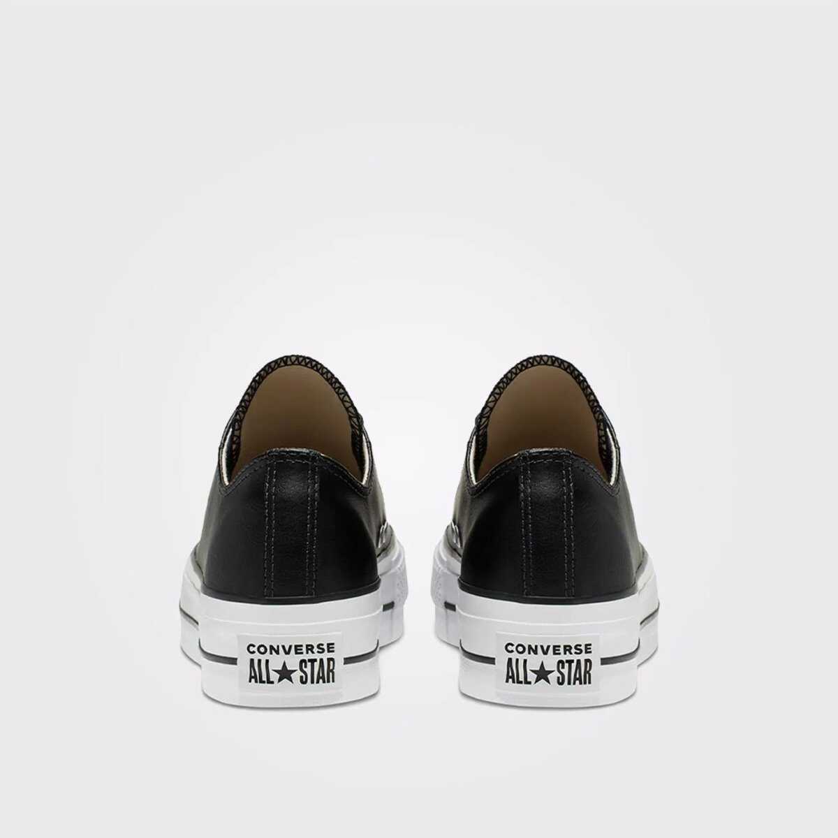 Converse Chuck Taylor All Star Lift Unisex Siyah Deri Platform Sneaker 561681C - 4