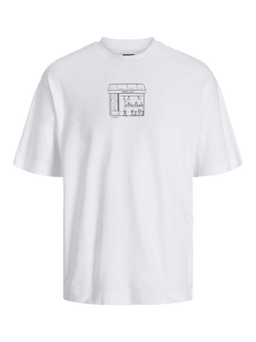 Jack Jone Bladoodle Wıde Fit Erkek Tişört 12279331 - 1