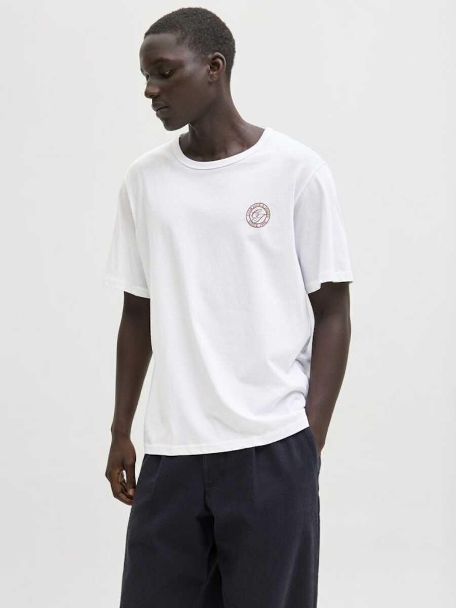 Jack Jones Allıan Relax Fit Bisiklet Yaka Erkek Tişört 12288107 - Jack Jones