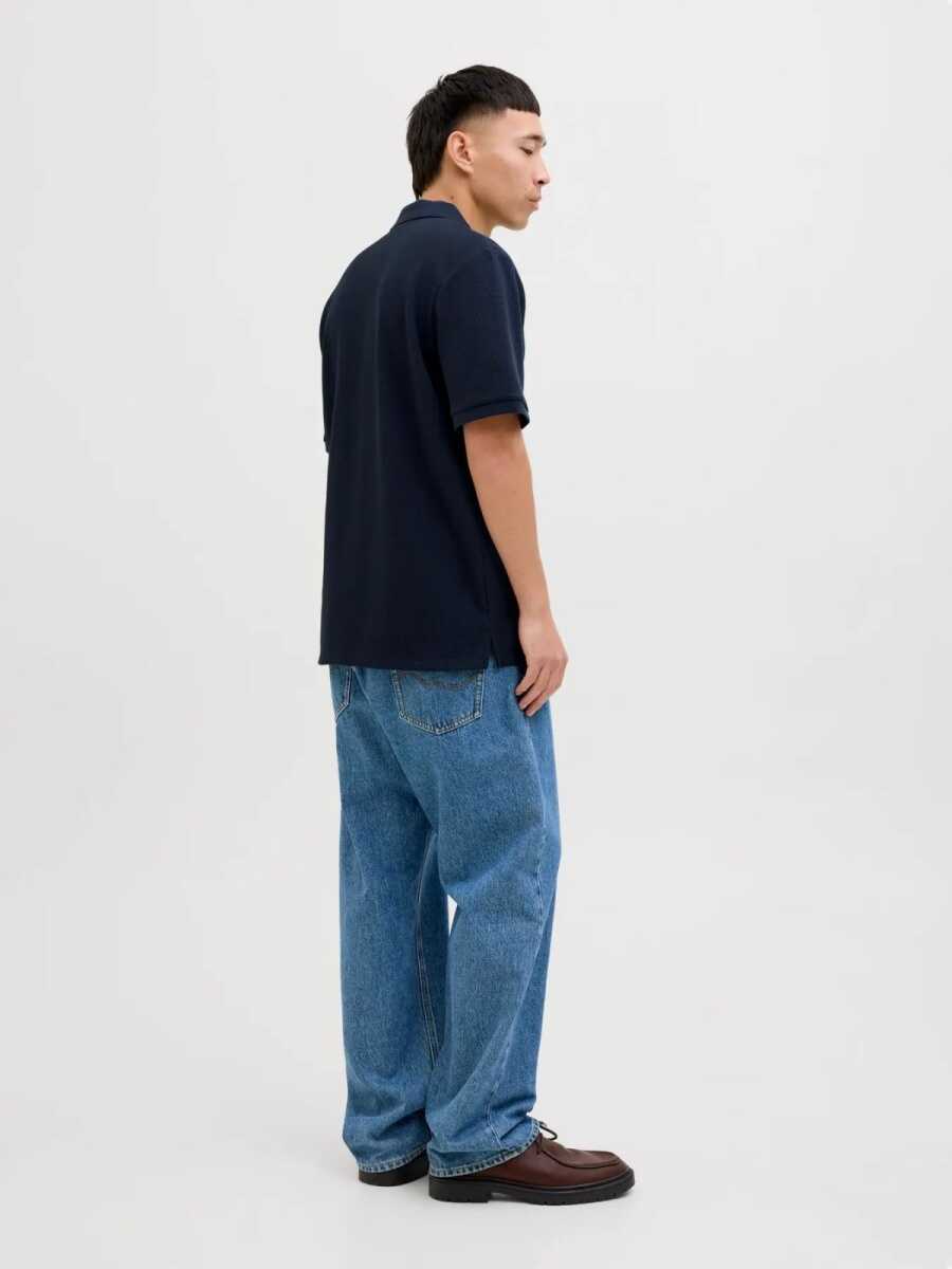 Jack Jones Austın Zıp Fermuarlı Polo Yaka Erkek Tişört 12279177 - 4
