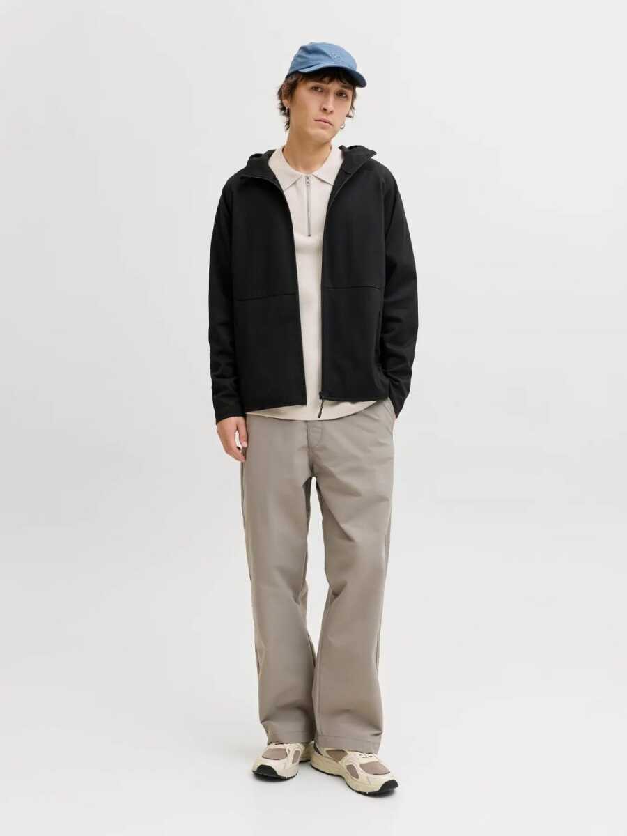 Jack Jones Base Fermuarlı Kapüşonlu Relax Fit Erkek Sweat 12289209 (1)