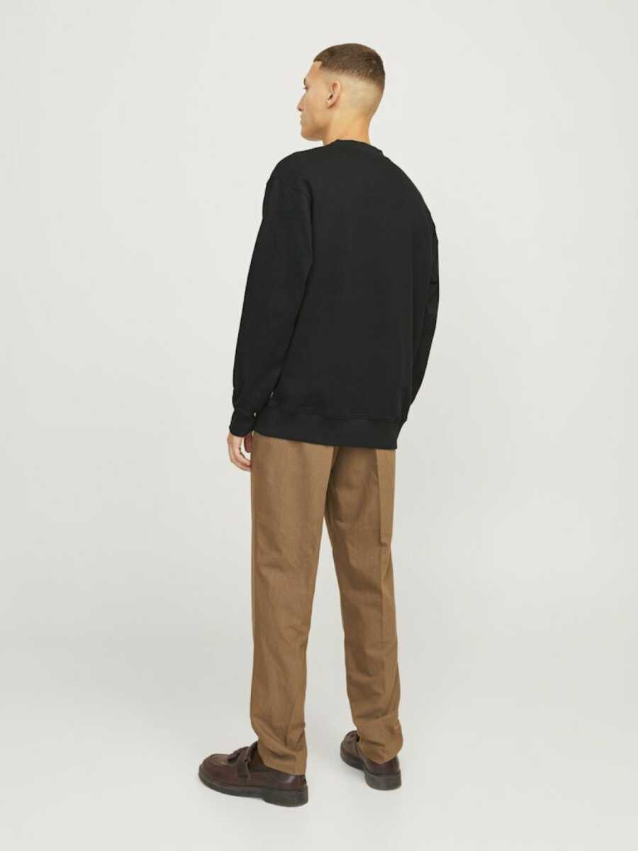 Jack Jones Blachad Brandıng Bisiklet Yaka Erkek Sweat 12261386 - 4