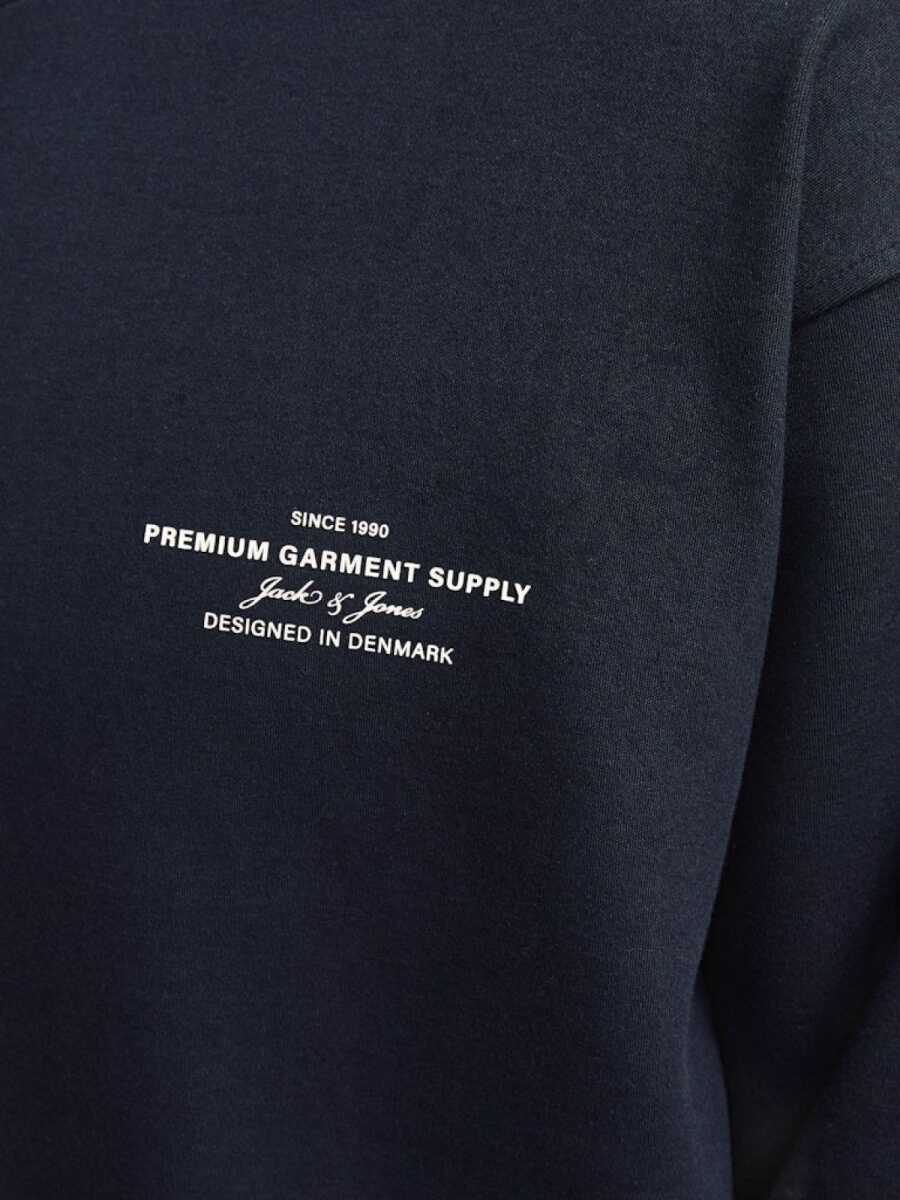Jack Jones Blachad Brandıng Bisiklet Yaka Erkek Sweat 12261386 - 5