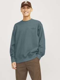 Jack Jones Blachad Brandıng Bisiklet Yaka Erkek Sweat 12261386 