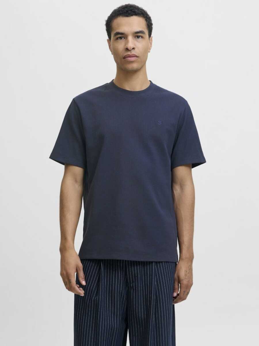 Jack Jones Blaleo Structure Regular Fit Erkek Tişört 12294823 - 1