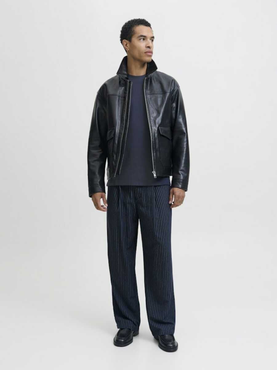 Jack Jones Blaleo Structure Regular Fit Erkek Tişört 12294823 - 2