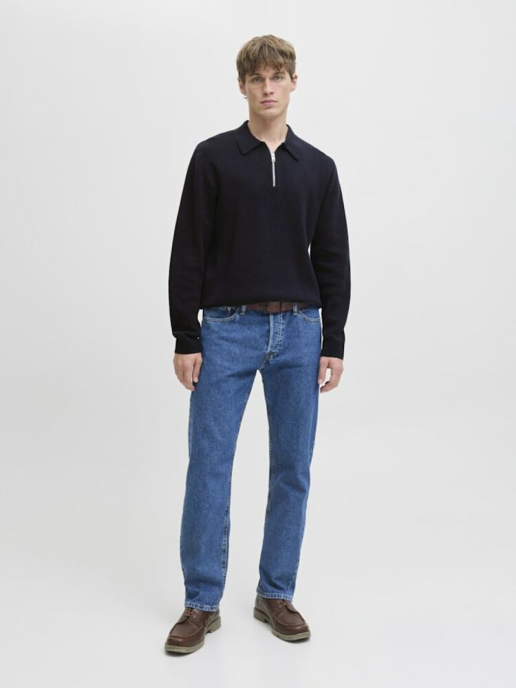 Jack Jones Blamılano Polo Yaka Relax Fit Erkek Kazak 12281743 (1)