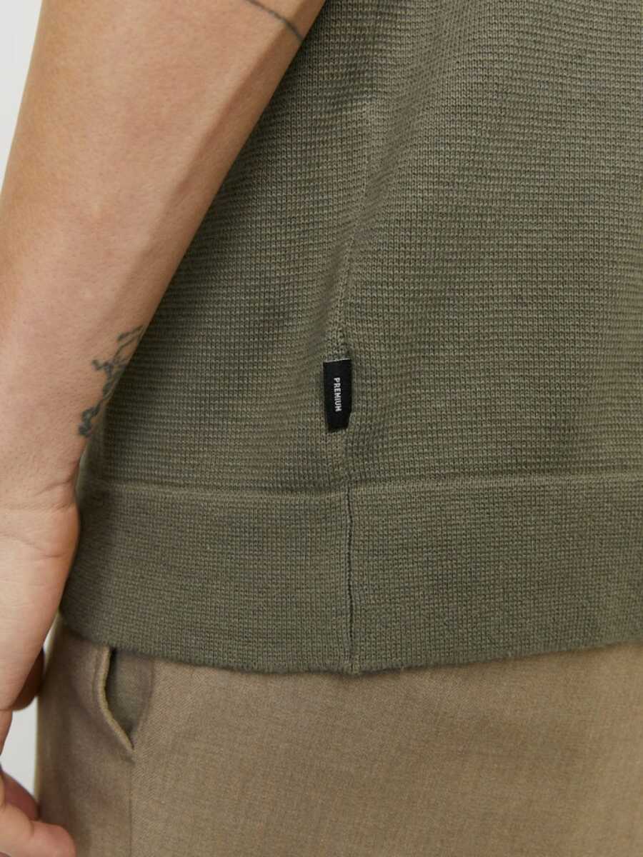 Jack Jones Blamılano Sprıng Knıt Regular Fit Triko Polo Yaka Erkek Tişört - 5