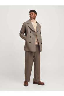 Jack Jones Blucaptaın Wool Pea Coat Erkek Kaşe Kaban 12239479