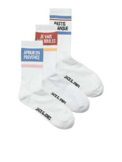 Jack Jones Boulı Tennıs 3 Lü Paket Erkek Çorap 12286387