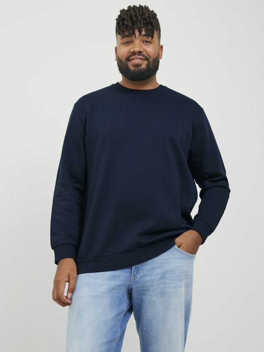 Jack Jones Bradley Bisiklet Yaka Büyük Beden Erkek Sweat 12250594