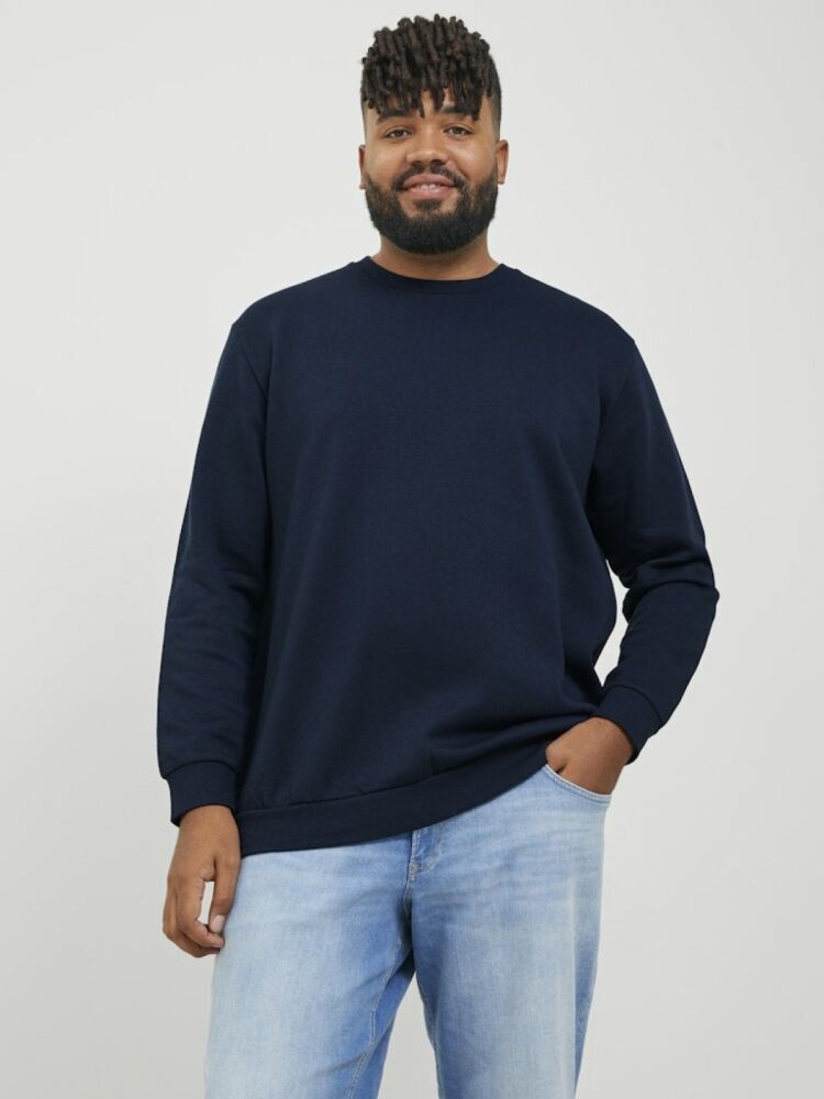 Jack Jones Bradley Bisiklet Yaka Büyük Beden Erkek Sweat 12250594