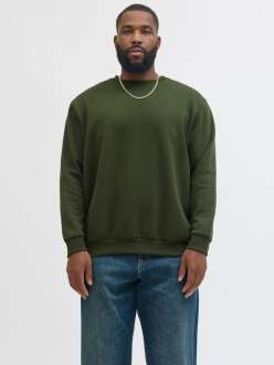 Jack Jones Bradley Bisiklet Yaka Büyük Beden Erkek Sweat 12250594 