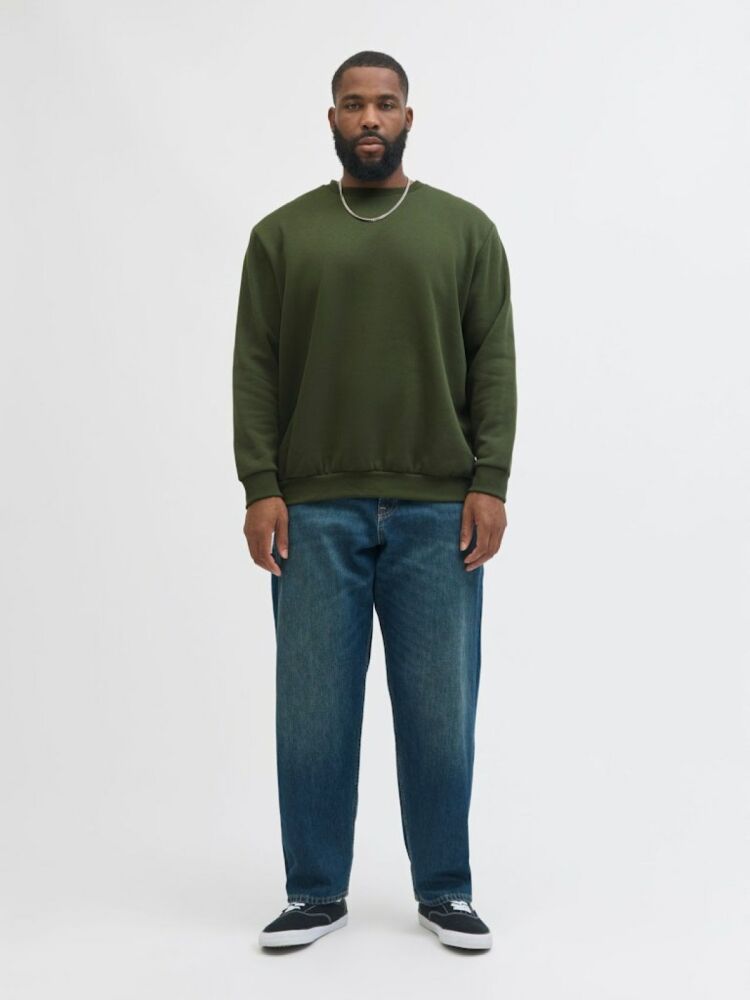 Jack Jones Bradley Bisiklet Yaka Büyük Beden Erkek Sweat 12250594 (1)