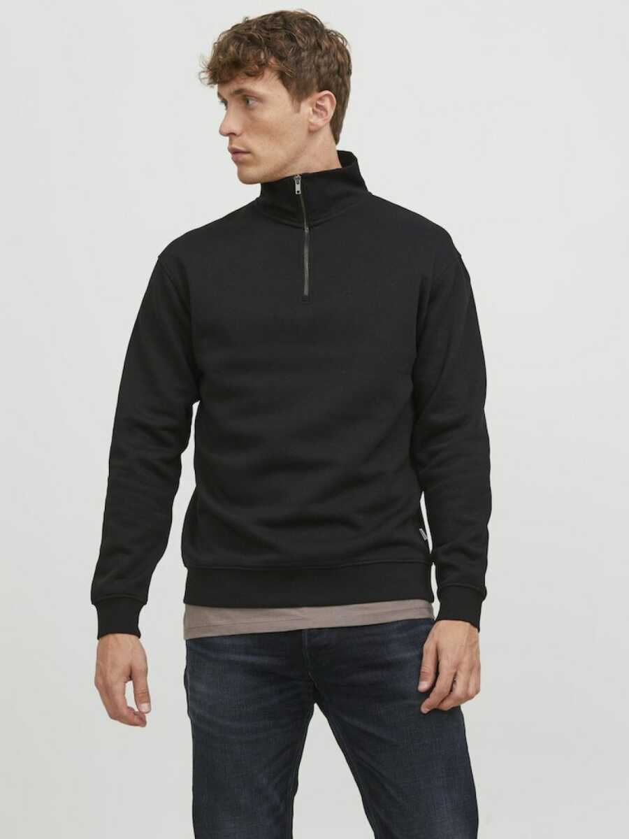 Jack Jones Bradley Fermuarlı Yaka Relax Fit Erkek Sweat 12250747 - 1