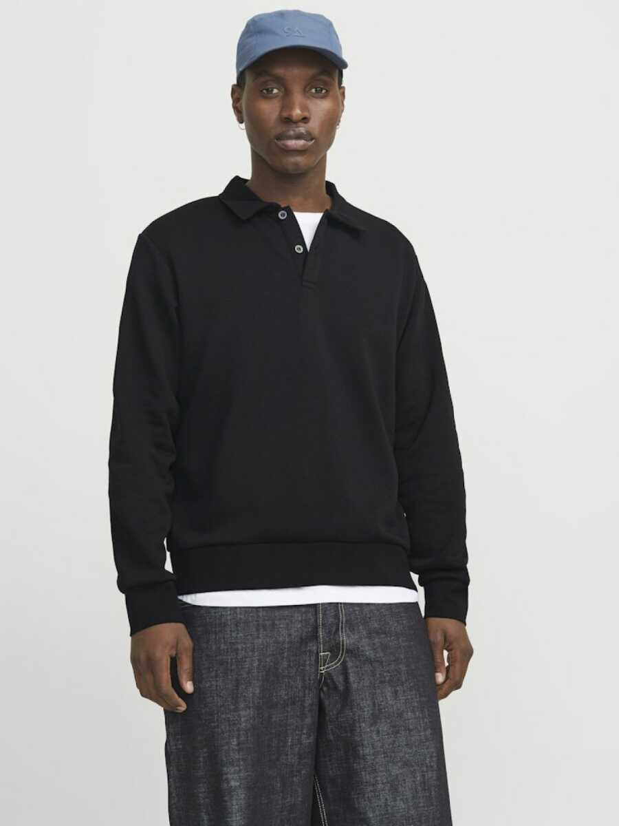 Jack Jones Bradley Polo Yaka Relax Fit Erkek Sweat 12278586 - 1