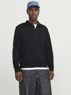 Jack Jones Bradley Polo Yaka Relax Fit Erkek Sweat 12278586