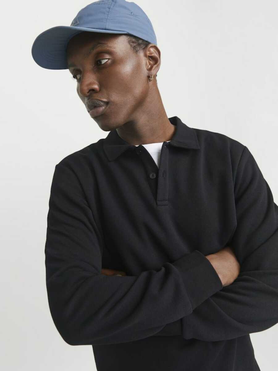 Jack Jones Bradley Polo Yaka Relax Fit Erkek Sweat 12278586 - 4