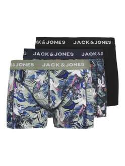 Jack Jones Brady Flower 3 Lü Paket Erkek Boxer 12268495