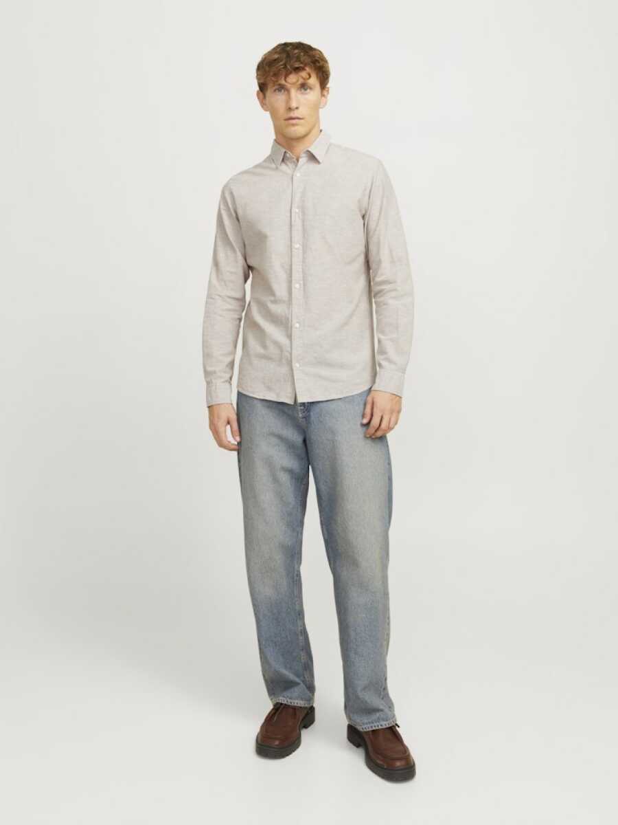 Jack Jones Breeze Keten Slım Fit Erkek Gömlek 12268964 - 3