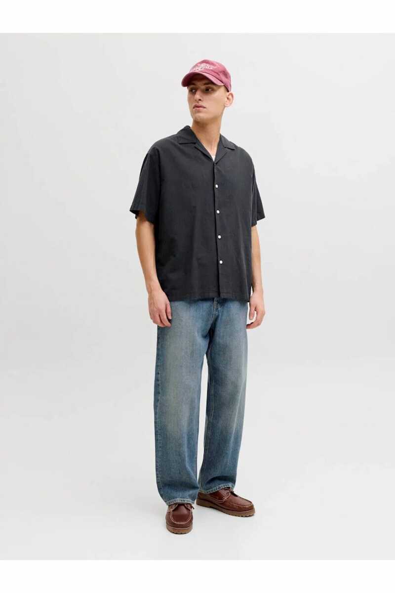 Jack Jones Breeze Lınen Brand Relax Fit Erkek Gömlek 12288594 (1)