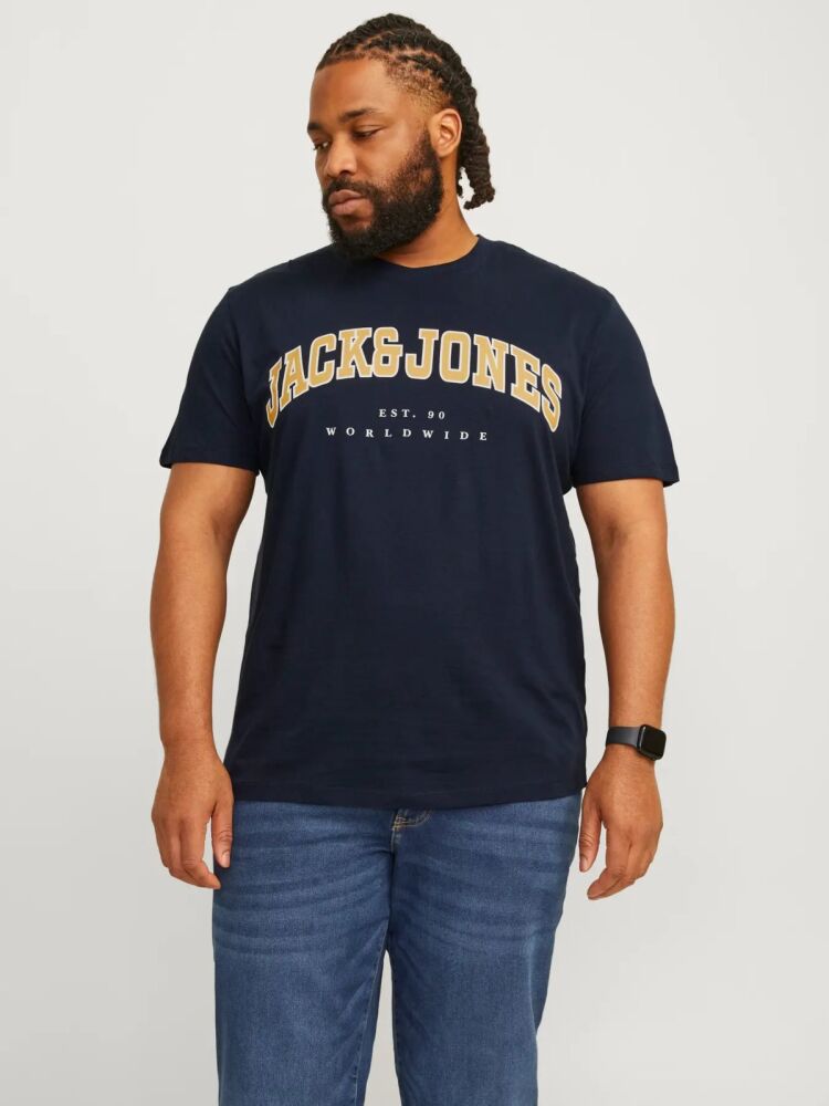 Jack Jones Caleb Varsıty Büyük Beden Erkek Tişört 12258871