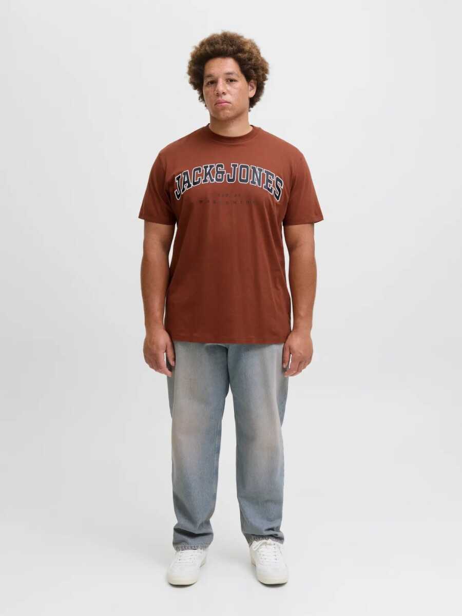 Jack Jones Caleb Varsıty Büyük Beden Erkek Tişört 12258871 - 2
