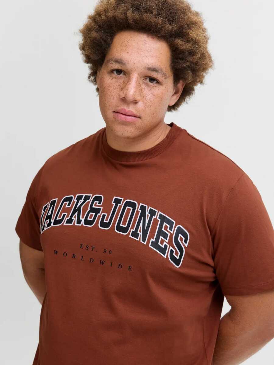 Jack Jones Caleb Varsıty Büyük Beden Erkek Tişört 12258871 - 3