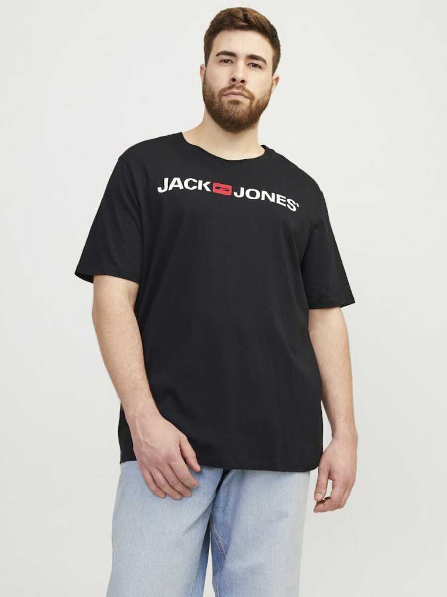 Jack Jones Carp Logo Büyük Beden Erkek Tişört 12184987 - Jack Jones Plus
