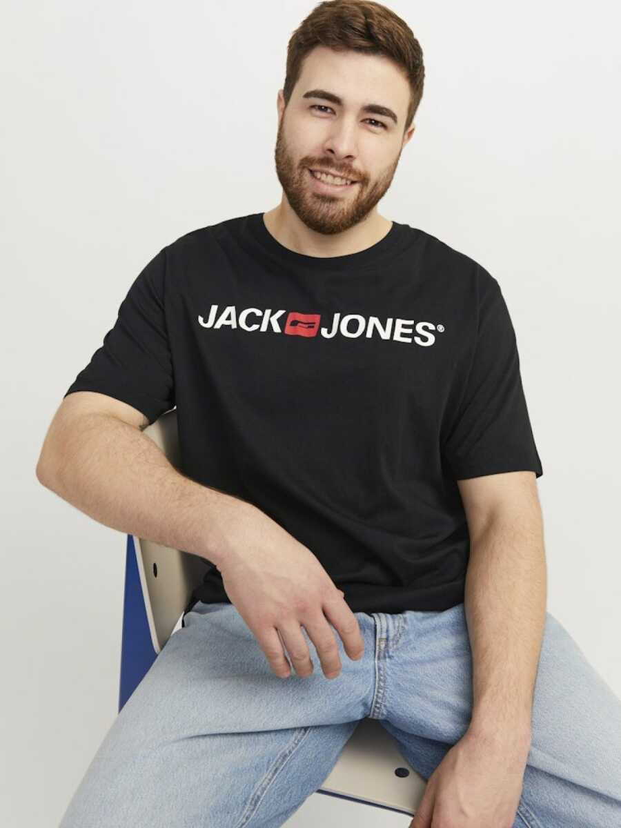 Jack Jones Carp Logo Büyük Beden Erkek Tişört 12184987 - Jack Jones Plus (1)
