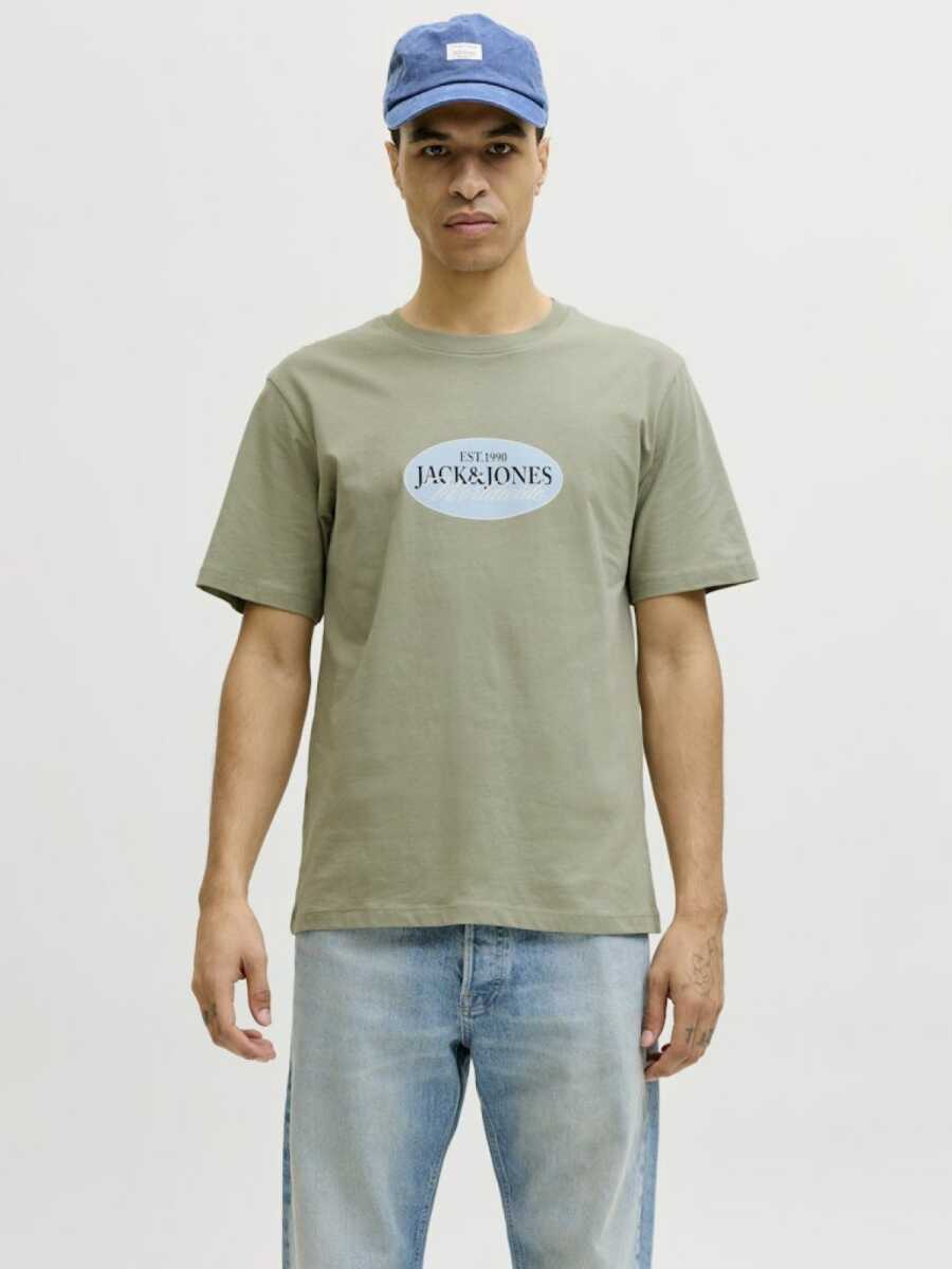 Jack Jones Catskılls Front Logo Regular Fit Erkek Tişört 12297891