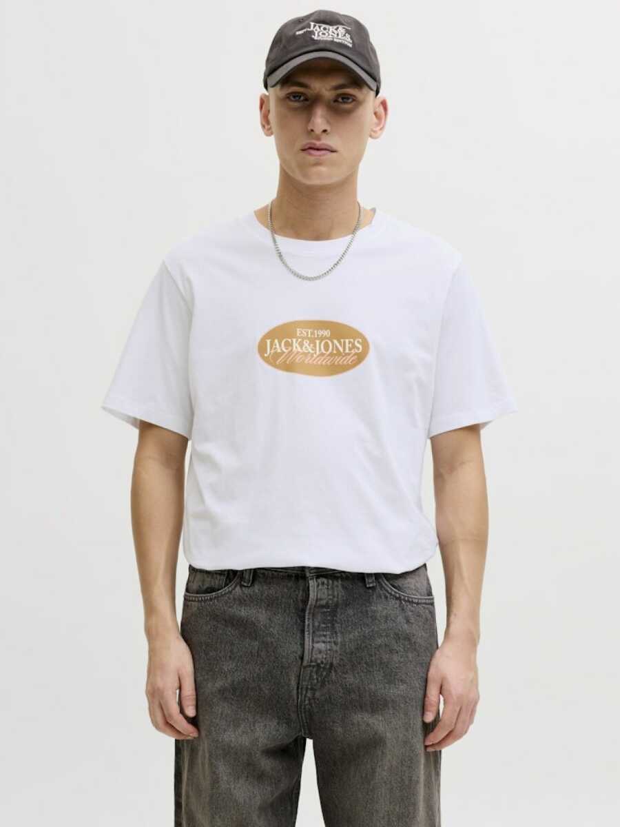Jack Jones Catskılls Front Logo Regular Fit Erkek Tişört 12297891