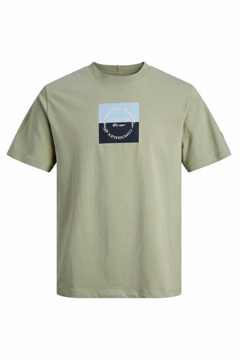 Jack Jones Catskılls Square Brandıng Logo Regular Fit Erkek Tişört 12290856 - Jack Jones