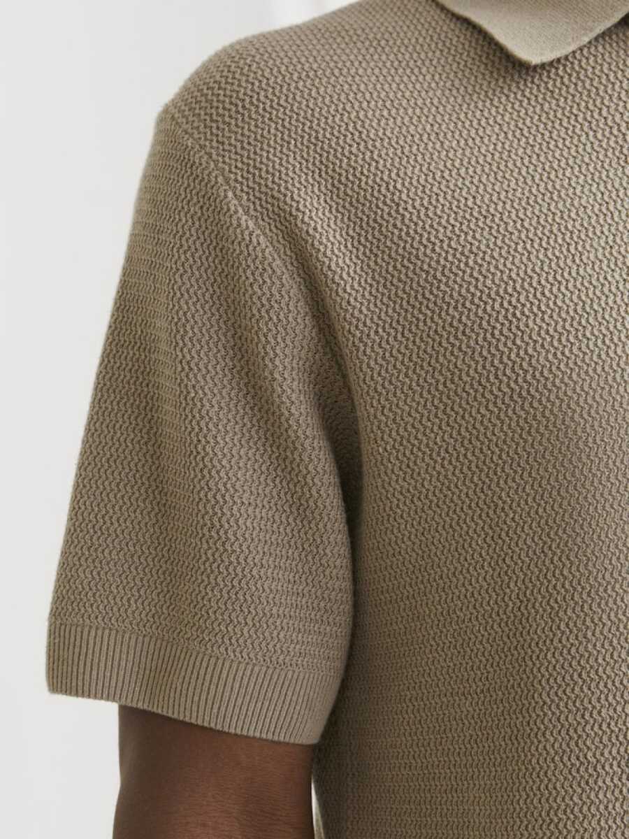 Jack Jones Cooper Knıt Triko Polo Yaka Erkek Tişört 12271483 - 5