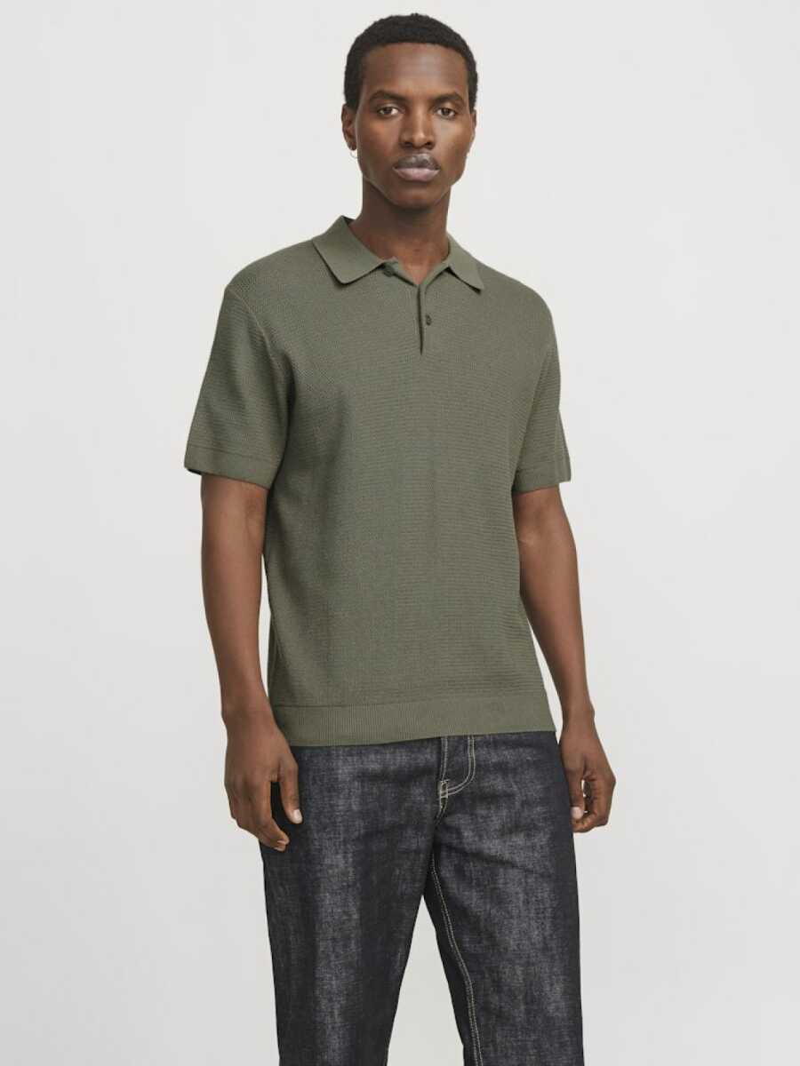 Jack Jones Cooper Knıt Triko Polo Yaka Erkek Tişört 12271483 - 5