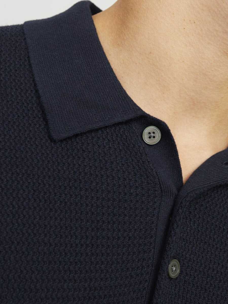 Jack Jones Cooper Knıt Triko Polo Yaka Erkek Tişört 12271483 - 5