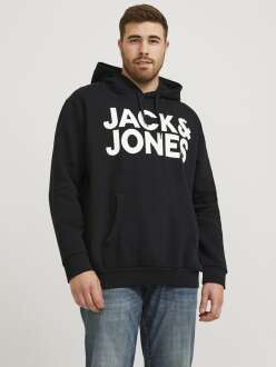 Jack Jones Coro Logo Büyük Beden Erkek Sweat 12163777