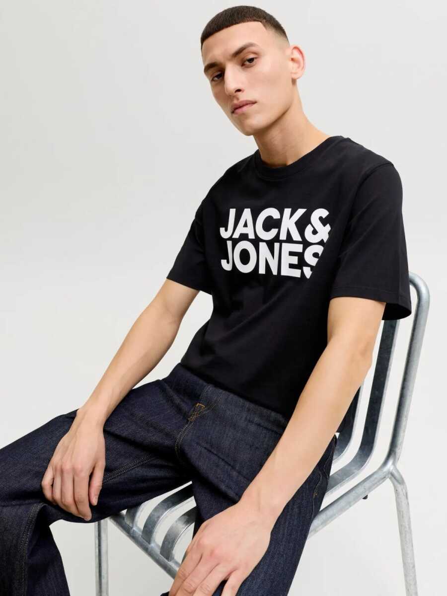 Jack Jones Corp Logo Regular Fit Erkek Tişört 12151955 - 3