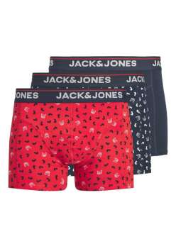 Jack Jones Dog Logo 3 Lü Paket Erkek Boxer 12291862