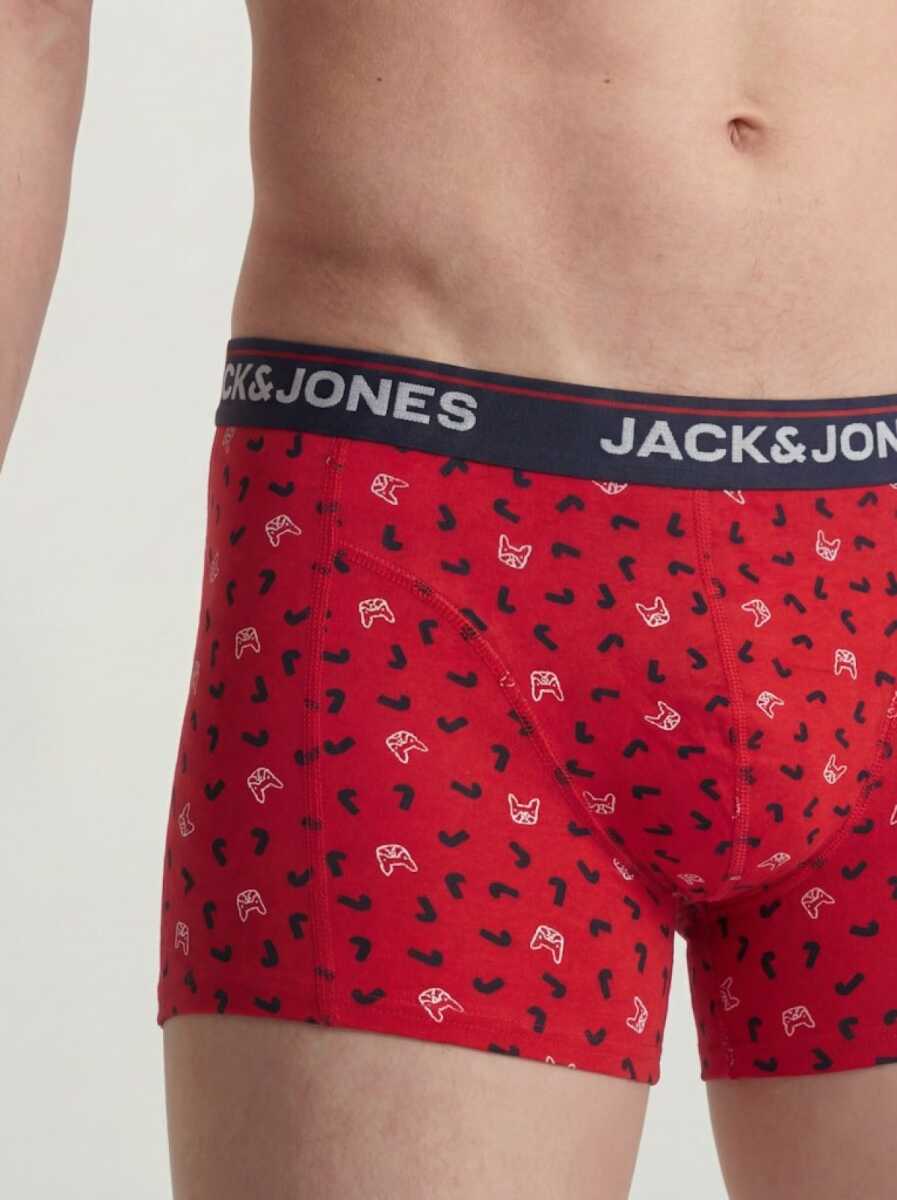 Jack Jones Dog Logo 3 Lü Paket Erkek Boxer 12291862 - 4