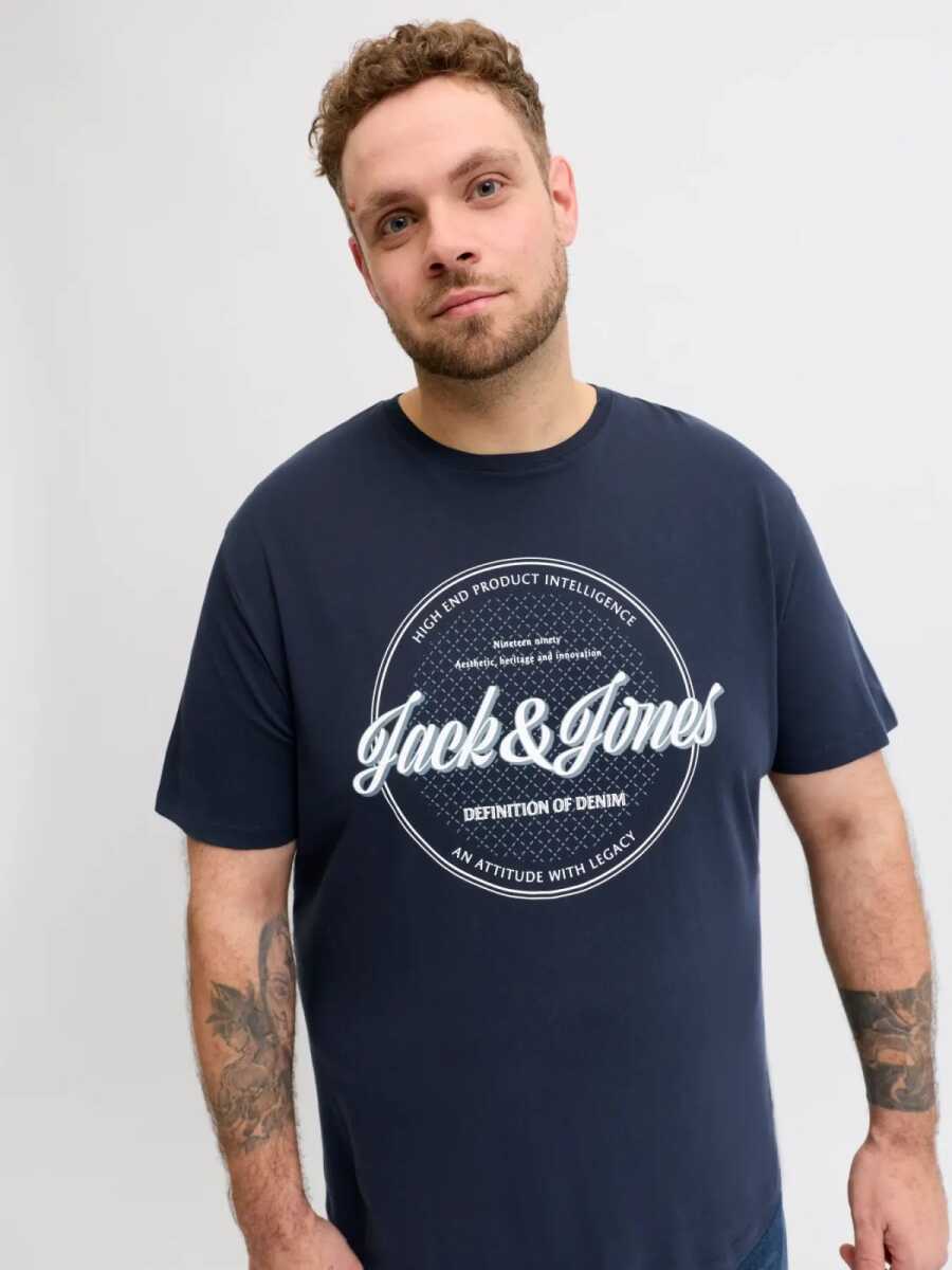 Jack Jones Dover Erkek Büyük Beden Tişört 12294516 - 3