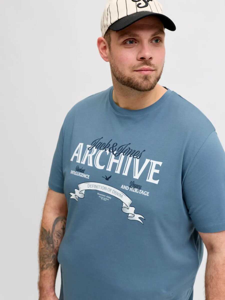 Jack Jones Dover Erkek Büyük Beden Tişört 12294516 - 3