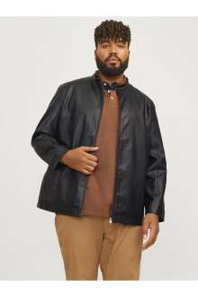 Jack Jones Dylan Clean Pu Büyük Beden Erkek Ceket 12264095