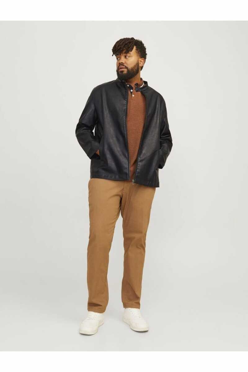 Jack Jones Dylan Clean Pu Büyük Beden Erkek Ceket 12264095 - 4