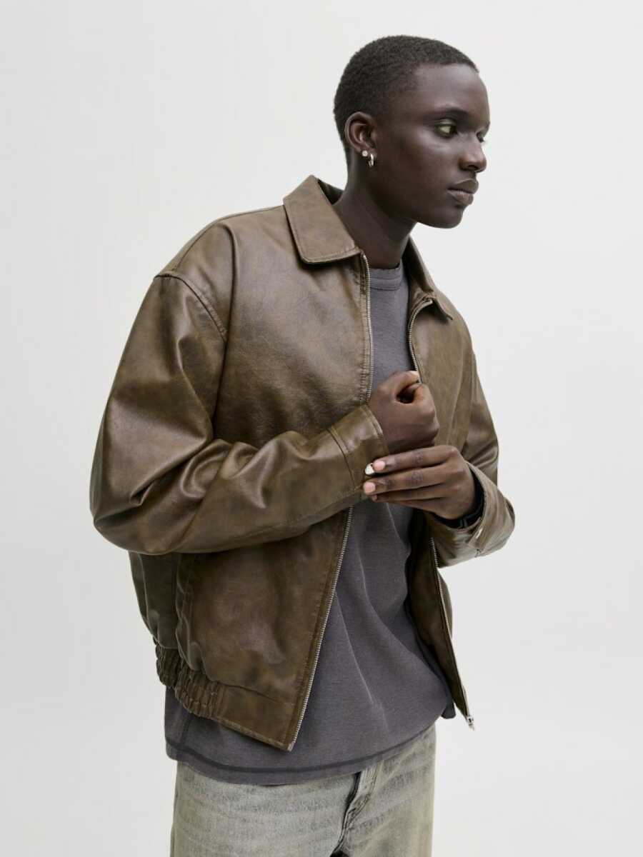 Jack Jones Erkek Deri Ceket 12289182 - Jack Jones (1)