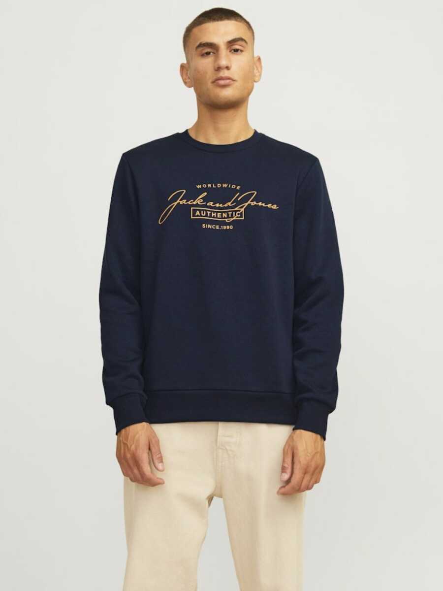 Jack Jones Errıs Bisiklet Yaka Erkek Sweat 12256837 - 2
